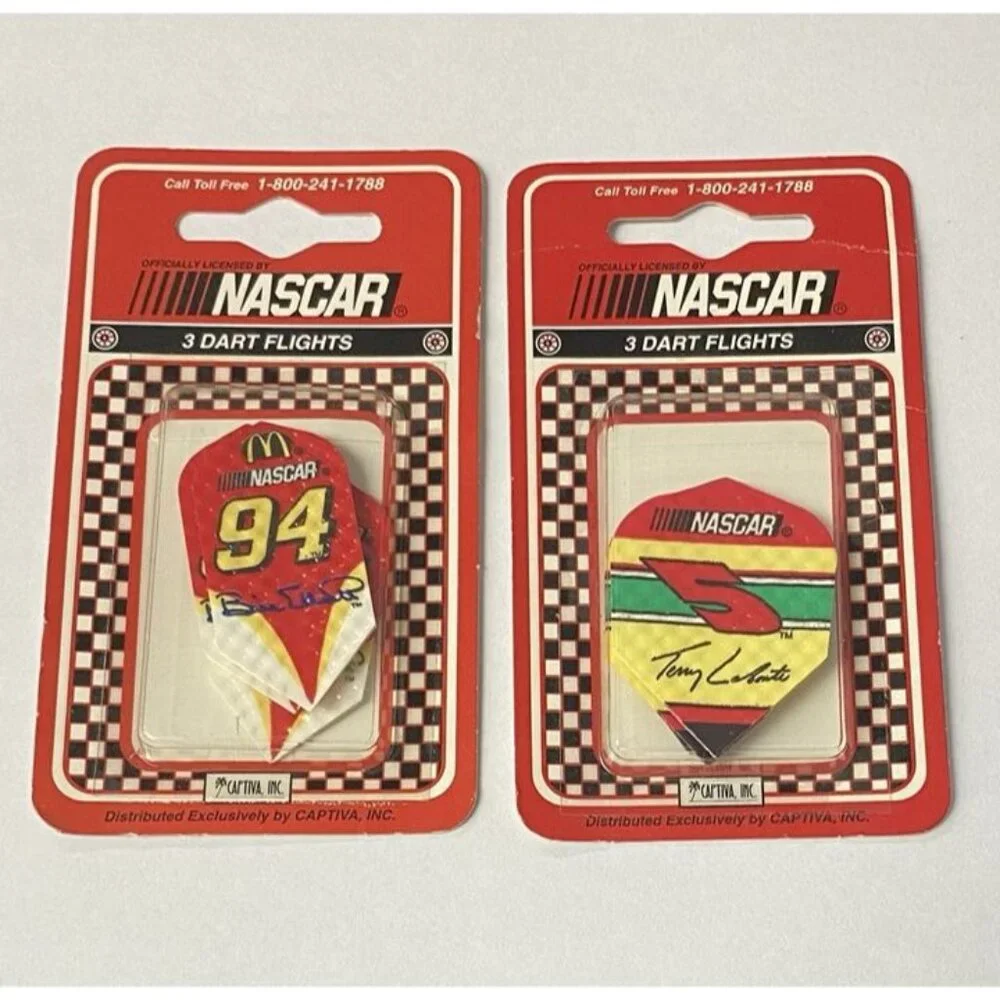 NASCAR Dart Flights #5 Labonte #94 Bill Elliott Slim Flight Captiva Inc LOT 2